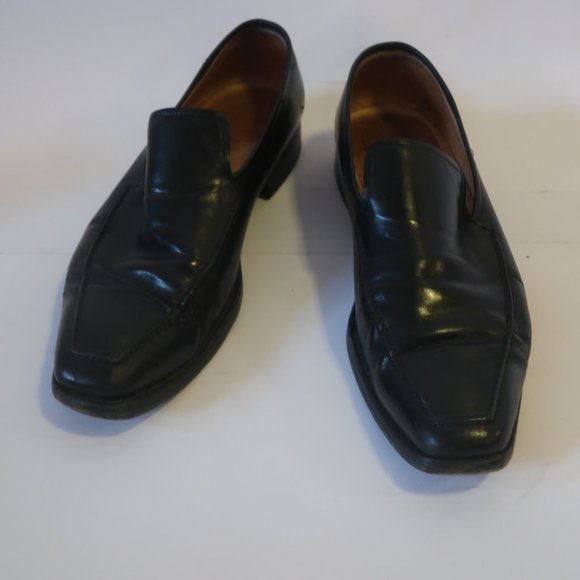 *Mens Lidfort Barneys New York Black Leather Loafer 9 - Picture 3 of 12
